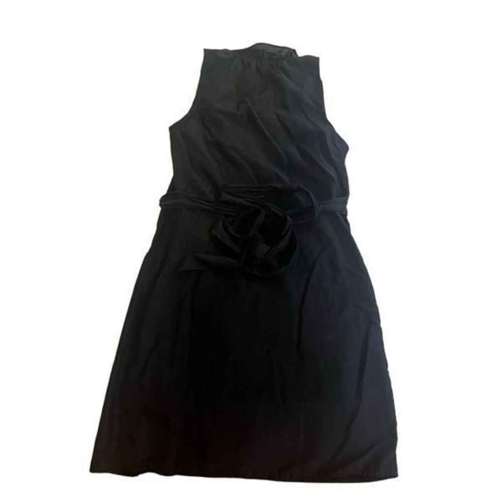 Ann Taylor LOFT wrap black dress size 2